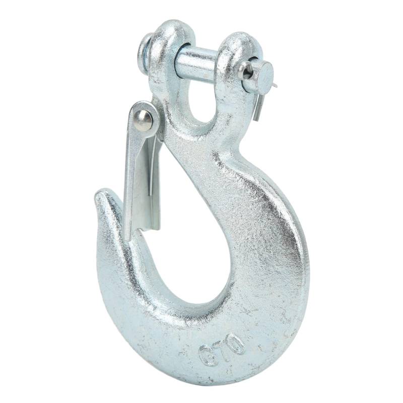 Winch Hook Heavy Duty 3/8in Glevis Haken, 1 Zoll Breites Gap -Öffnen, 18000 Pfund Ladung mit Sicherheitsverriegelung, Zum Abschleppen des Fahrzeugs, des Ziehens von Bäumen und von MasYosh