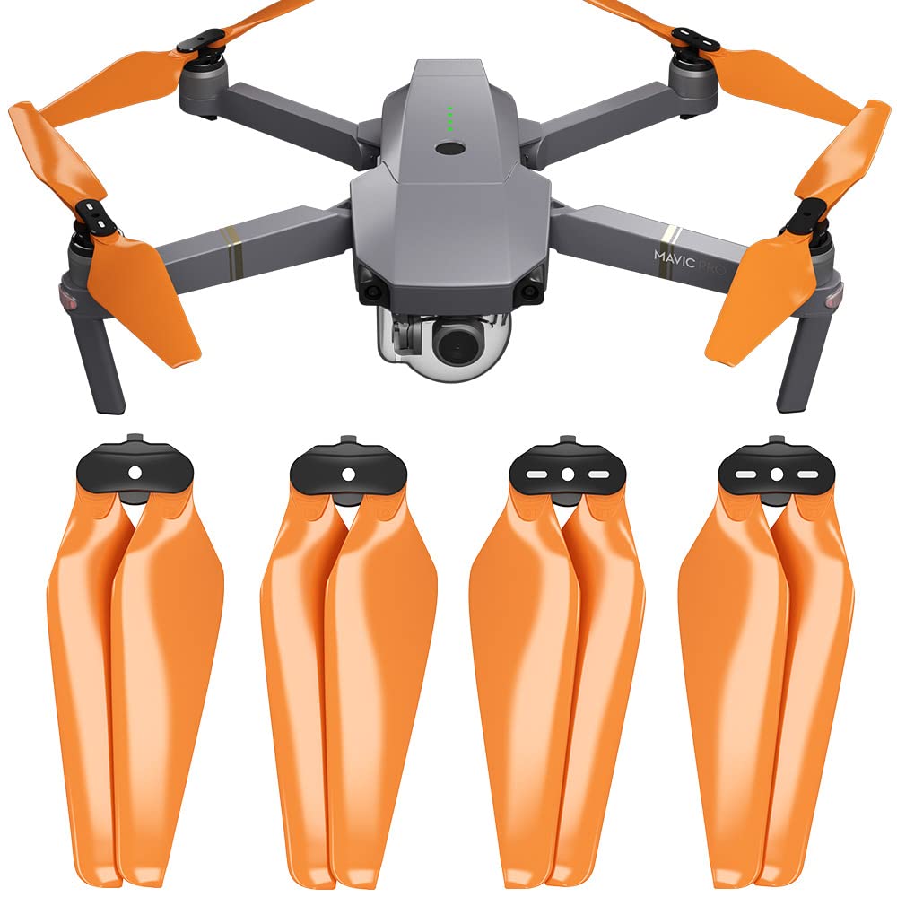 Master Airscrew Stealth Propeller kompatibel mit DJI Mavic Pro & Platinum - Orange, 4 Stück von Master Airscrew