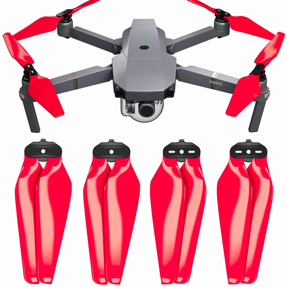 Master Airscrew Stealth Propeller kompatibel mit DJI Mavic Pro & Platinum - Rot, 4 Stück von Master Airscrew