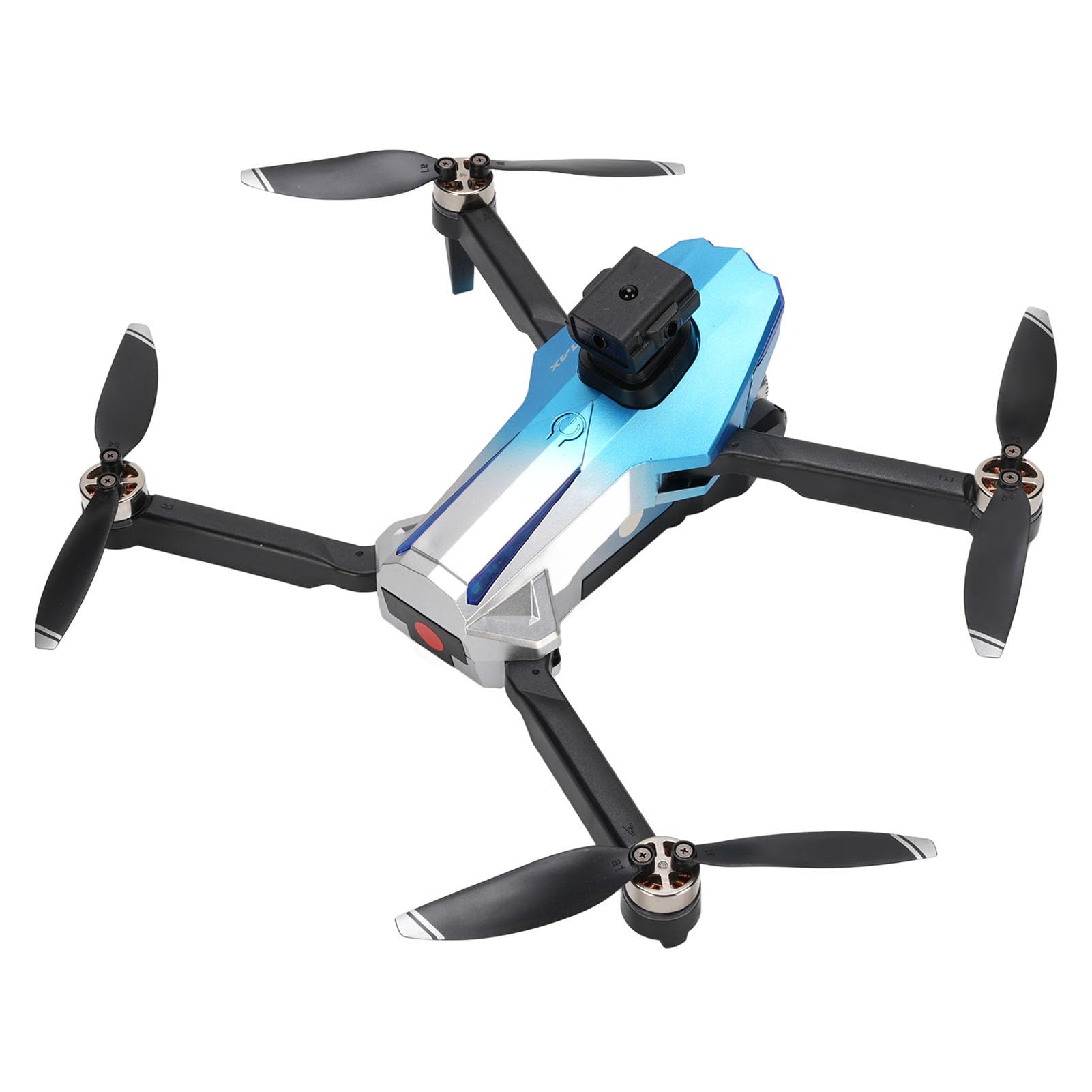 4K Bürstenlose Motordrohne, Hindernisvermeidung HD Vlogging Drohne RC Quadcopter mit Bildschirmfernbedienung für Vertikale, Horizontale Überkopfschüsse (Blau) von Masyrt