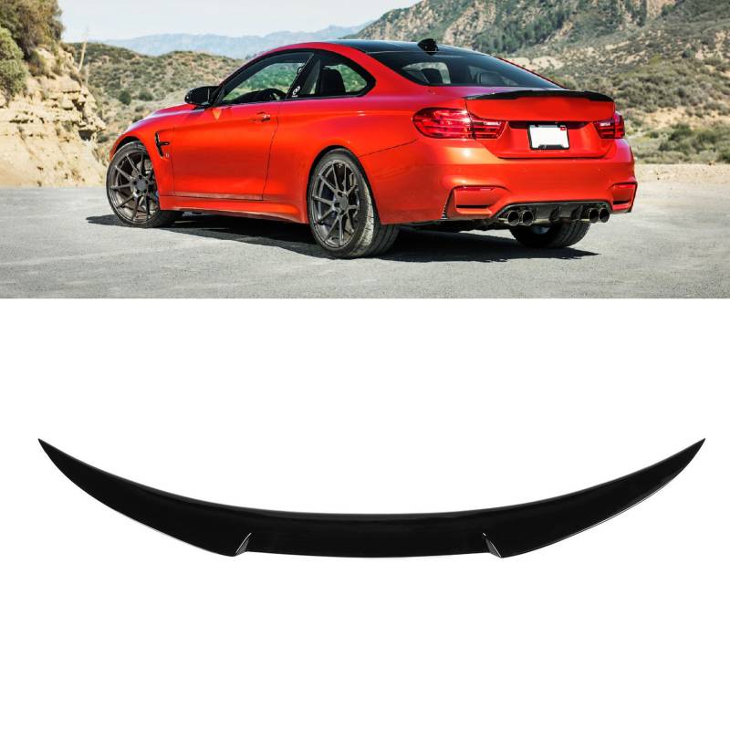 Heck -Spoiler -Flügel Hinter den Kofferraum, Verstärkter Aerodynamik M4 Style Glossy Black Trunk Deckel Spoiler Wing für E93 335i M3 Cabrio 2007 Bis 2013 von Masyrt