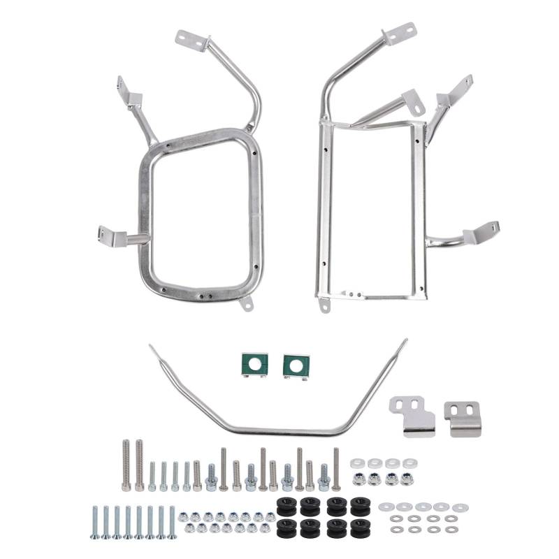 Masyrt Motorrad-Topcase-Träger aus Aluminiumlegierung und Seitliche Satteltaschen-Stützhalterung für F750GS F850GS 2018 Bis 2021, Inklusive Motorrad-Kofferraumbox-Träger und von Masyrt