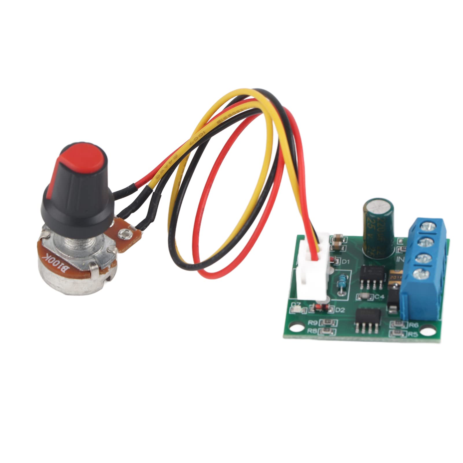 Niederspannung DC 1,8V A 15V 2A Mini PWM Motor Drehzahlregler Regler Geschwindigkeitsregelmodul Controller PWM 12V 11X8X2.5Cm von Masyrt