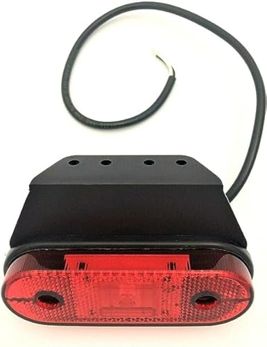 Matel Service LED Begrenzungsleuchte 12V 24V Umrissleuchte Anhänger LKW 120x74x45 mm rot von Matel Service