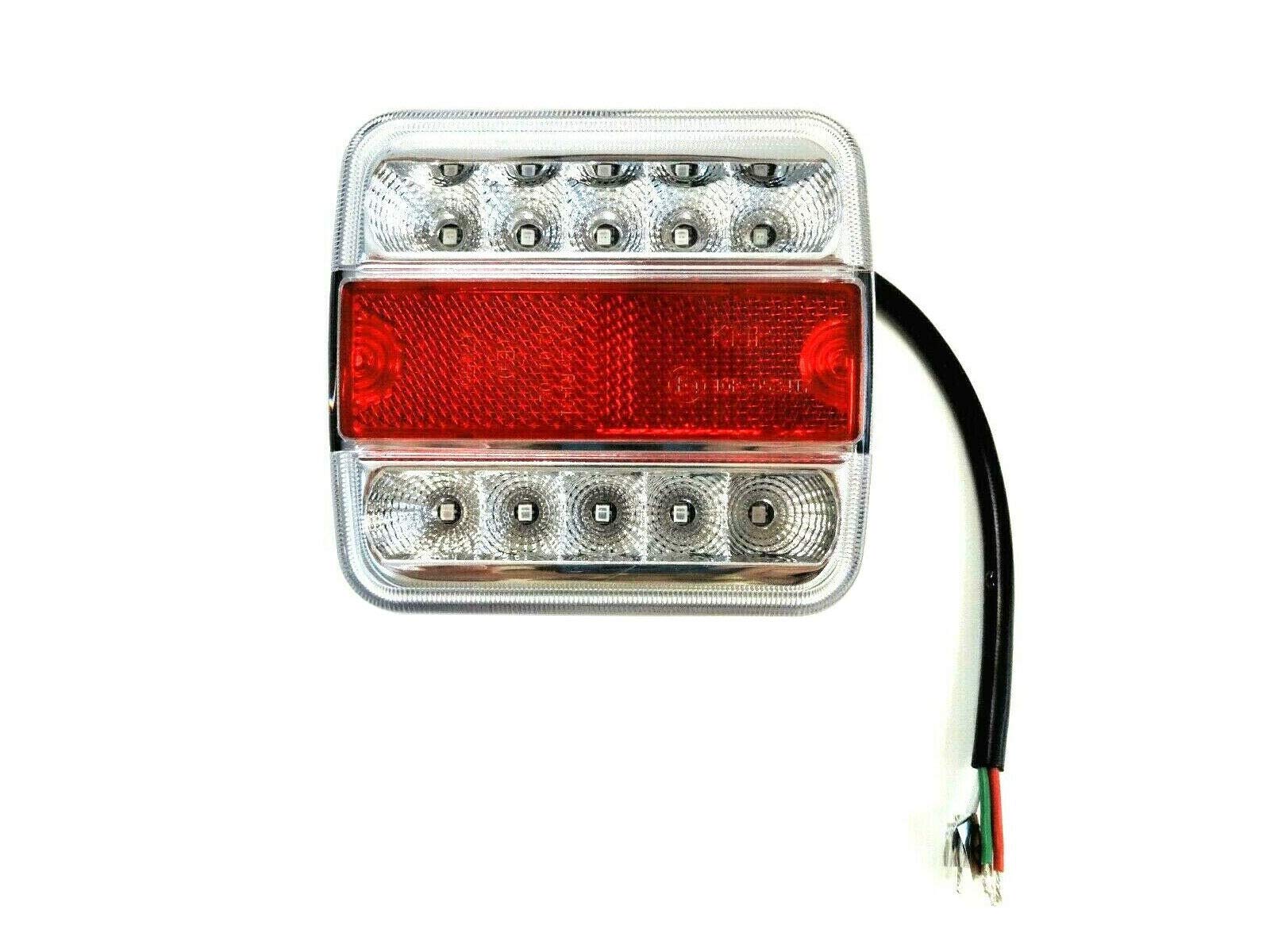 LED Rückleuchte mit Positionsleuchte Bremsleuchte Blinker Kennzeichenleuchte für Trailer, Schlepper, Wohnwagen, Anhänger, LKW, PKW, Traktor usw. von Matel Service