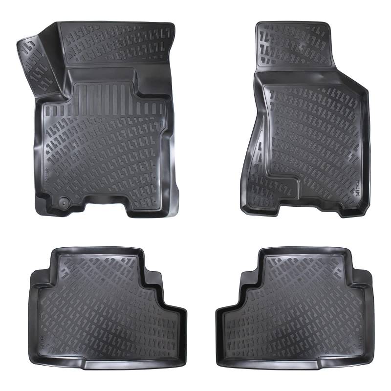 Matnamis 3D Auto Gummimatten Set für Hyundai Tucson 1 2004-2009 Passgenaue Fußmatten 4-teilig Allwetter, Antirutschmatten Auto PKW-Fußraummatten Extra Hoher von Matnamis