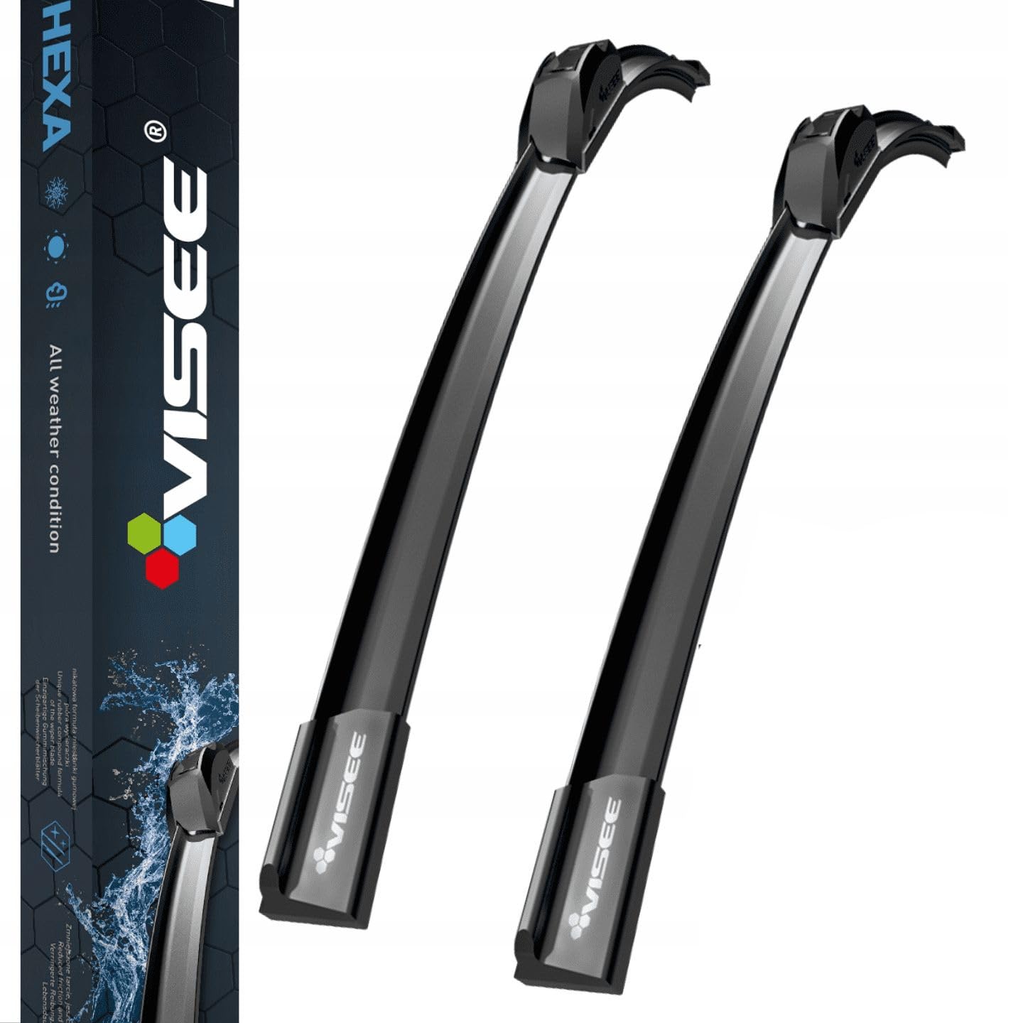 Visee HEXA Scheibenwischer Wischblätter Frontwischer HEXA BMW 2 Active Tourer (U06) 11.2021-650mm/430mm von MatsMore