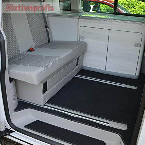 Mattenprofis Premium Velour Fußmatten komplett für VW T6.1 California Coast Küche ab Bj.2020 von Mattenprofis