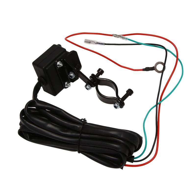 Mauedest 12 V Winch Rocker Daumenschalter mit Montagehalterung Lenkersteuerungsleitungs-Kit für ATV UTV Elektrische Seilwinde Zubehör von Mauedest