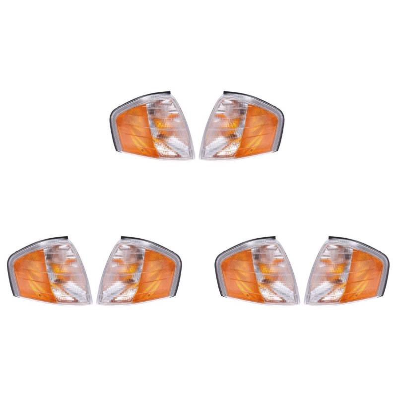 Mauedest 3 Paar Auto Front Ecke Licht Wenden Signal Blinker für C W202 C230 C280 1994-2000 2028261143 2028261243 von Mauedest