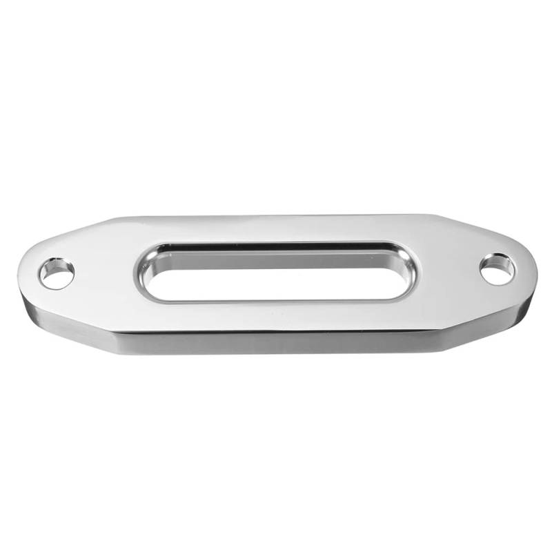 Mauedest 6 Stücke 125mm 4000LBS Universal Chrome Billet Aluminium Hawse Fairlead Synthetic Mount Windenseil 15000Lbs für SUV ATV UTV von Mauedest