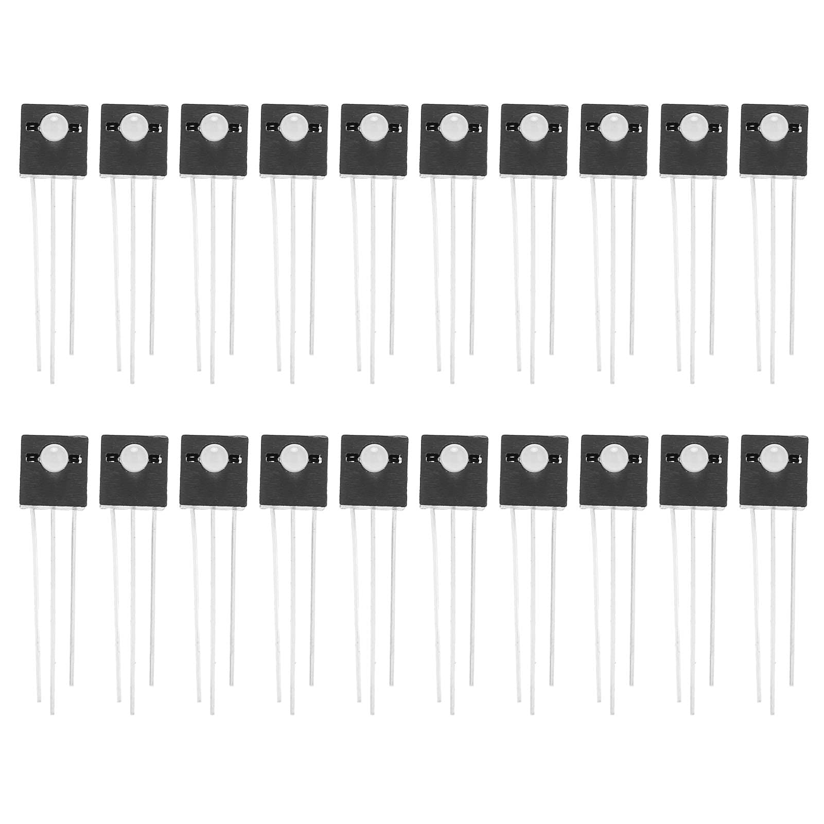 20pcs LED Luminous Diodenlampenhalterhalter tragen stabil stabil (Grün links und rot rechts) von Mavaol