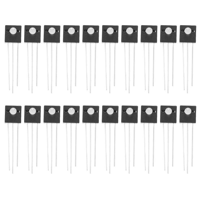 20pcs LED Luminous Diodenlampenhalterhalter tragen stabil stabil (Grün links und rot rechts) von Mavaol