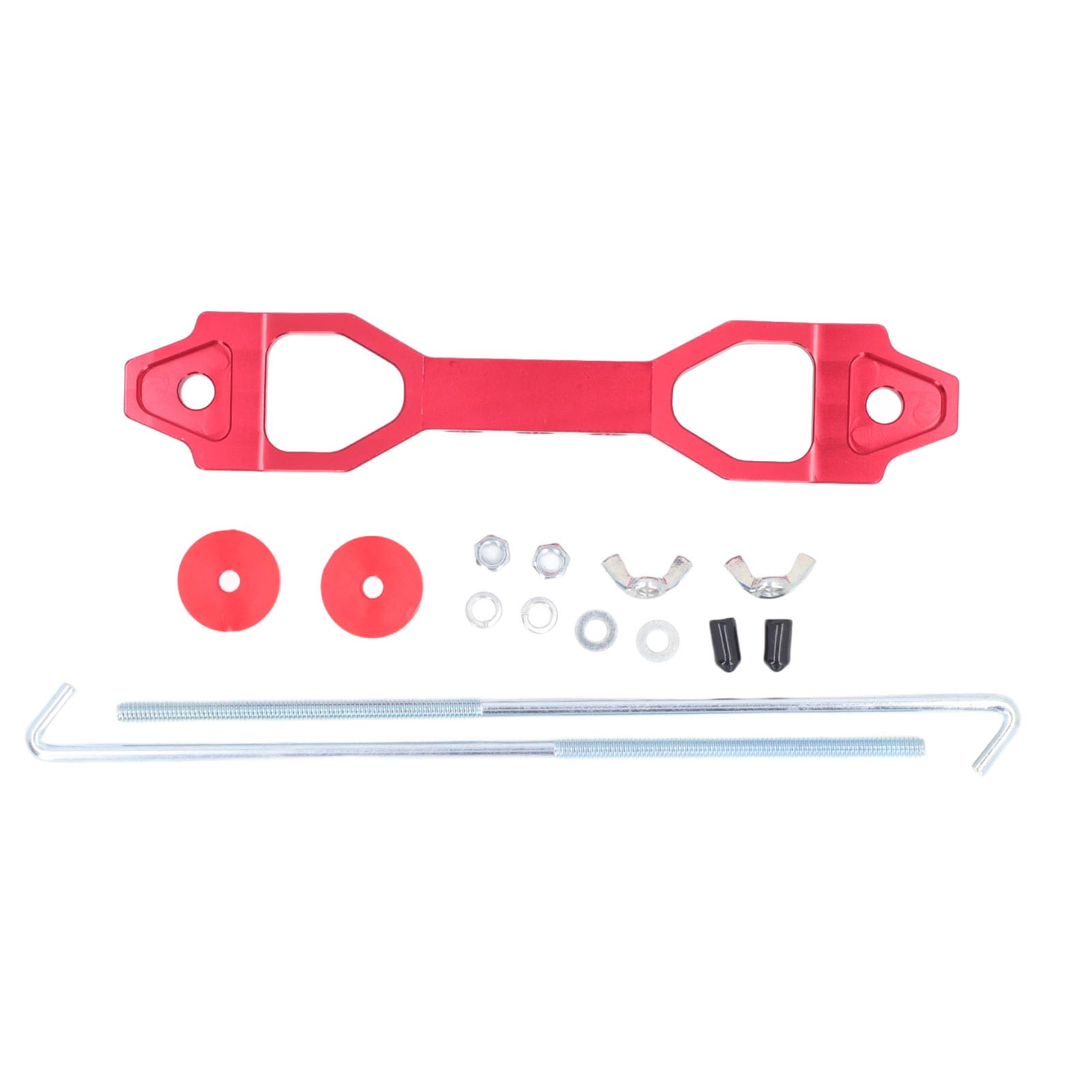 Batterie-Spannhalterung, robuste Halterung aus rostfreiem Edelstahl für 21 22F, 24, 27, 31, 33, 35, 40R und mehr (Red) von Mavaol