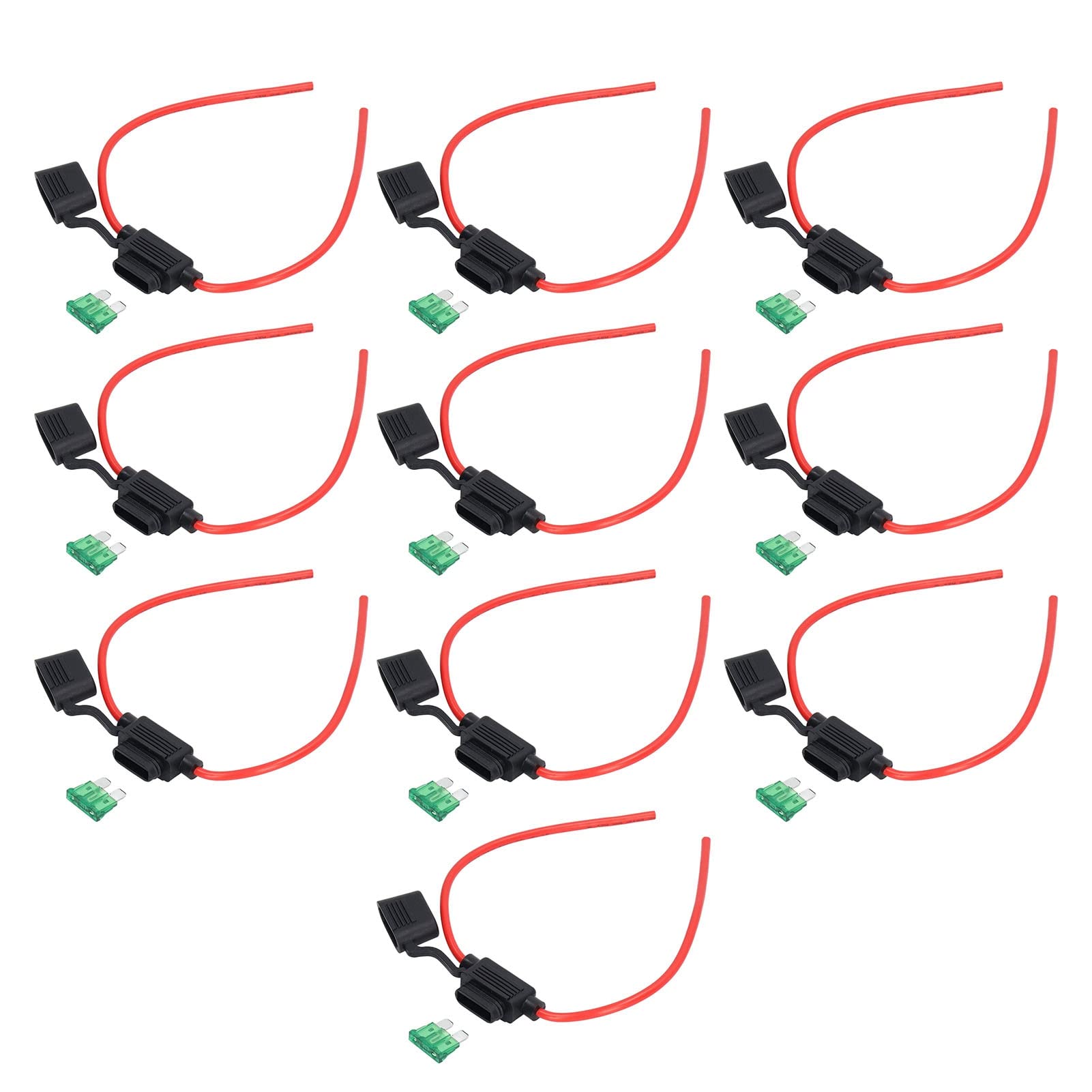 Mavaol 10er-Pack wasserdichtes Kfz-Halterungsset, sauerstoffbeständiges Kupfer, einfache Installation, ideal für Wohnmobile, Autos und elektrische Systeme (12AWG, 30A) von Mavaol