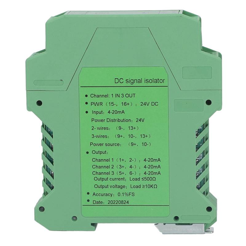 Mavaol 4 20-mA-Signalisolator, fotoelektrischer Eingangs-/Ausgangskonverter, flammhemmend, robust, für SPS-Systeme (4-20mA) von Mavaol