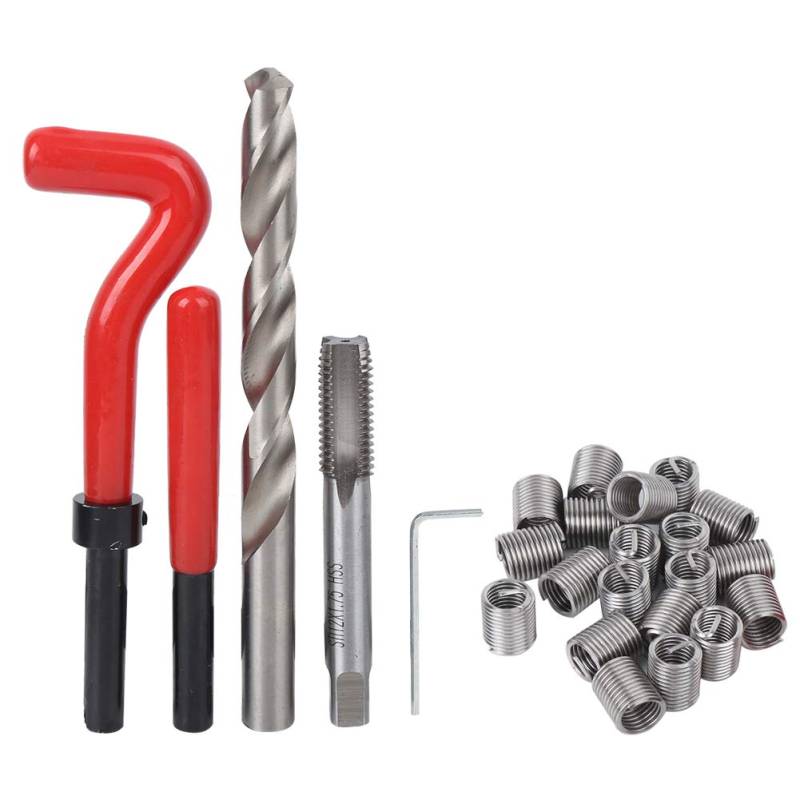 Mavaol M12-Gewindereparaturset, Gewindebohrer-Set, Bohrer, Schraubenschlüssel, Schrauben, für Stahl, Aluminium, Eisen, Sacklochreparatur, Maschinen- und Autowartung von Mavaol