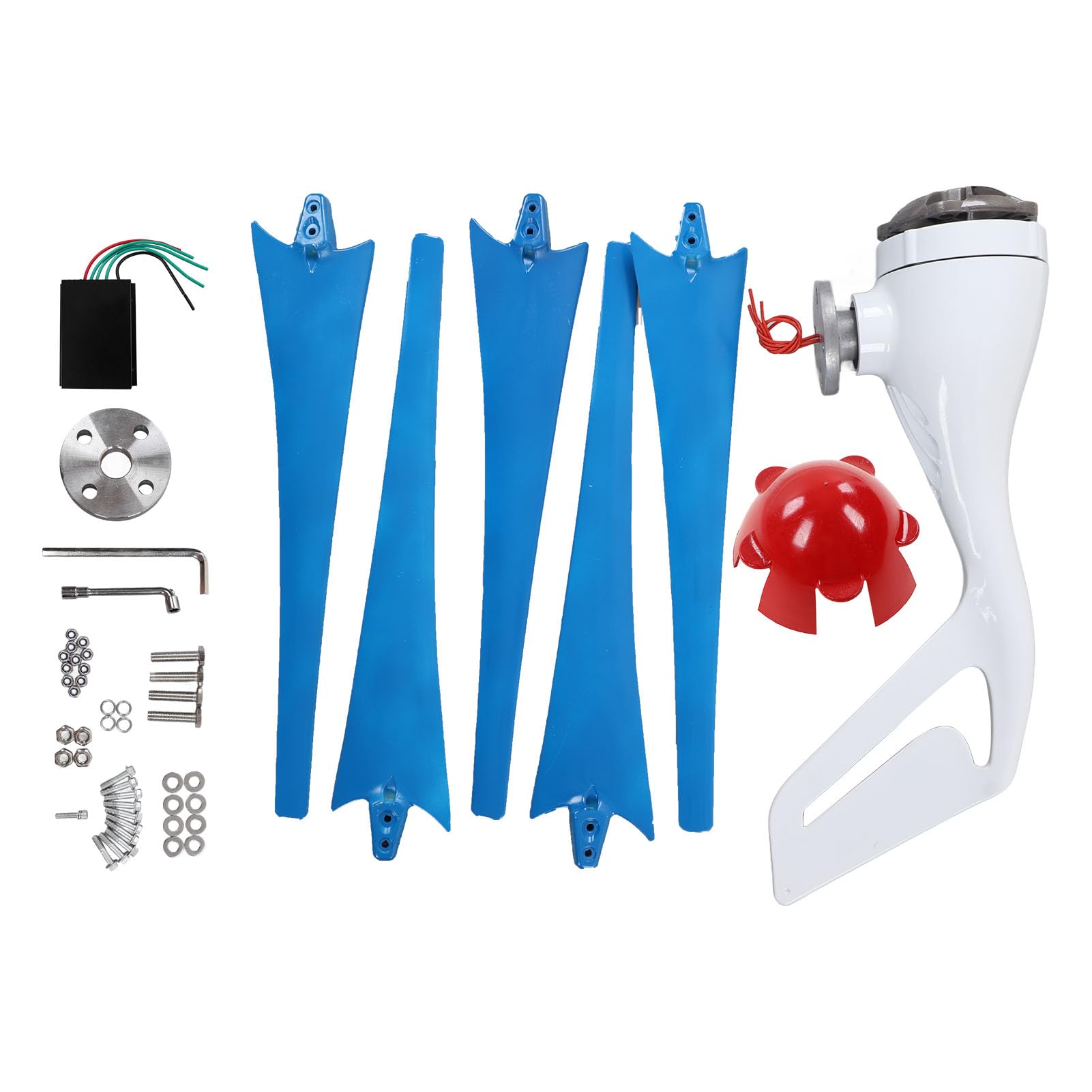 WINDTURBINEN-GENERATOR-KIT 400 W EFFIZIENTE WINDENERGIE FÜR BOOTE, KABINEN, WOHNMOBILE (12V) von Mavaol