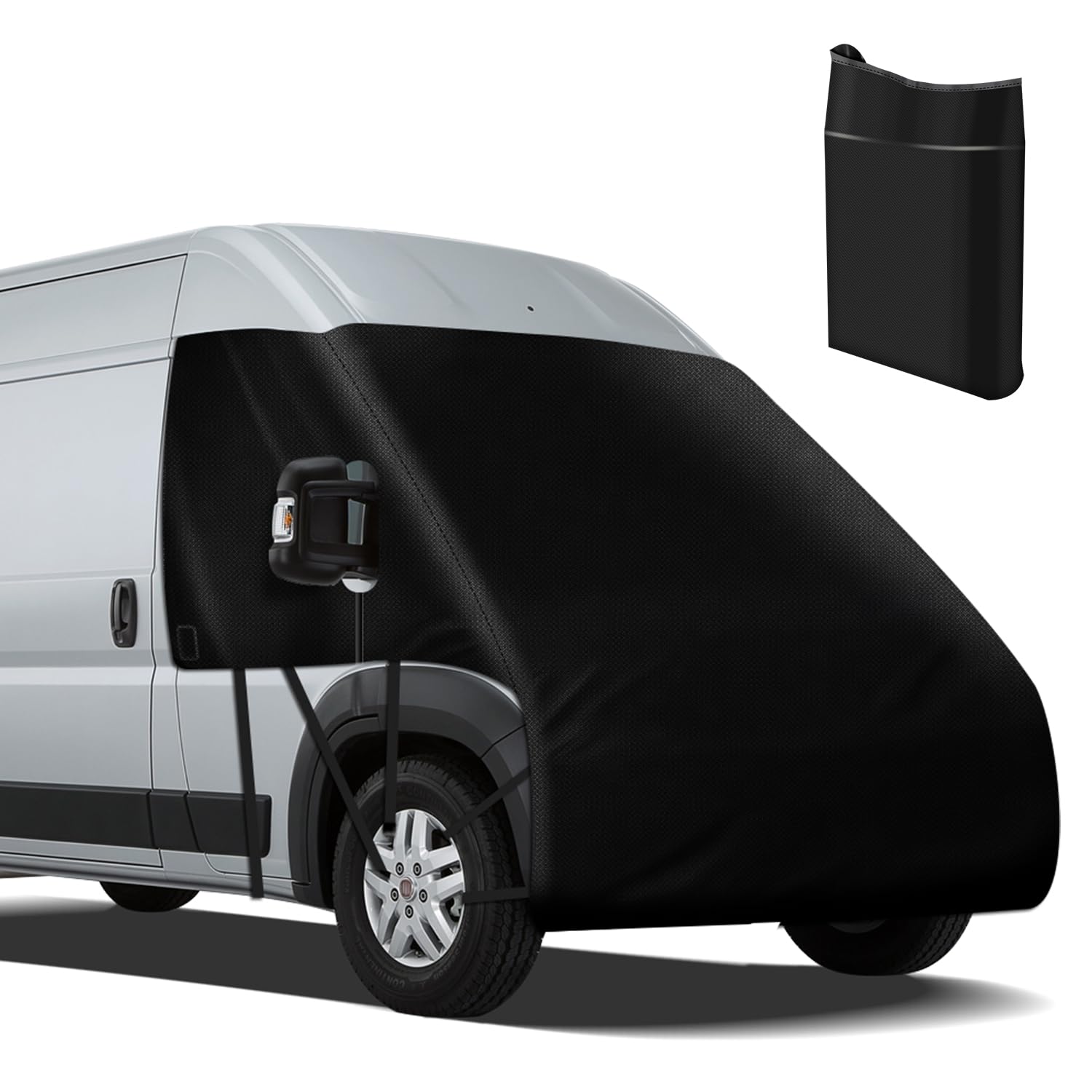 MaxEarn Frontscheibenabdeckung für FIAT Ducato Serie 8 ab 2006, 600D Oxford Auto Scheibenabdeckung, Gegen EIS/Sonne/Wasserdicht/Windschutzscheibe Abdeckung, Autoabdeckung Deckt Gesamte Motorhaube von MaxEarn