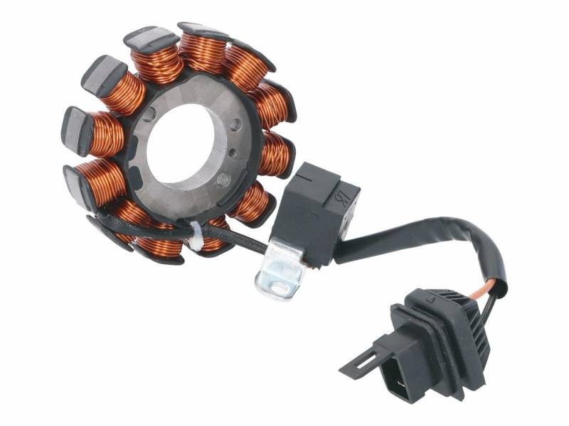 Ankerplatte/Zündgrundplatte Piaggio Lichtmaschine Stator für Piaggio 4T 2V, 969228 von Maxtuned