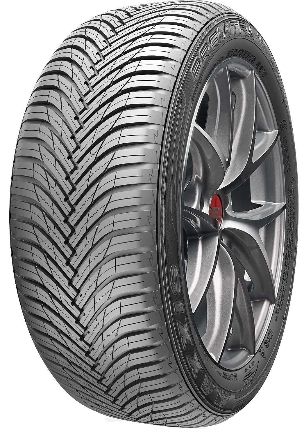 Maxxis Premitra All Season, AP3 Ganzjahresreifen, Allwetterreifen für jede Jahreszeit, mit modernem V-Profil und optimaler Haftwirkung bei Eis, Schnee, Regen oder Sonne, M+S, 195/40 R 17, 81V, X von Maxxis