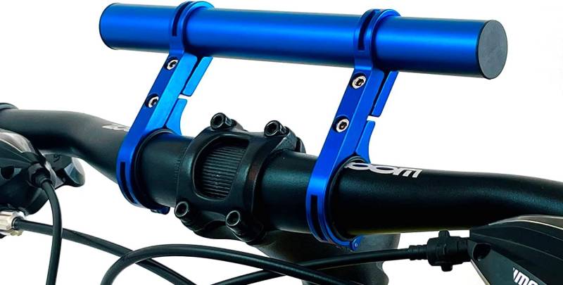 BLAU - Extender Lenker Erweiterung 20cm Halterung mehr Platz am Lenkrad für Fahrrad - Maxxoni von Maxxoni