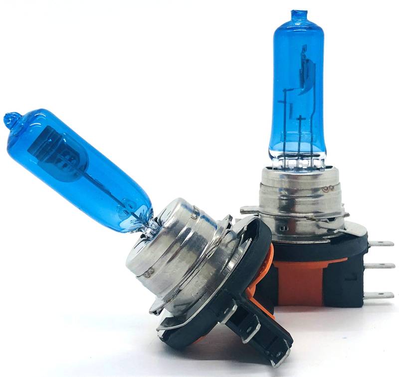 MAXXONI - 2x Stück H15 15/55W PGJ23T-1 12V Halogen Auto Lampen Xenon Look - Blue Vision Optik Glühbirne (H15-2er Pack) von MAXXONI