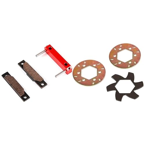 CNC-Legierung Bremsbelag kompatibel mit 1/5 HPI KM Baja 5B SS RC CAR Gas Parts 85201-Orange & amp;Bremsscheibensatz von MayNuo