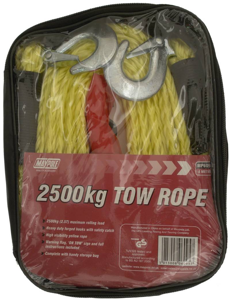 Maypole 6095 DP Abschleppseil, 4 m x 2500 kg von Maypole