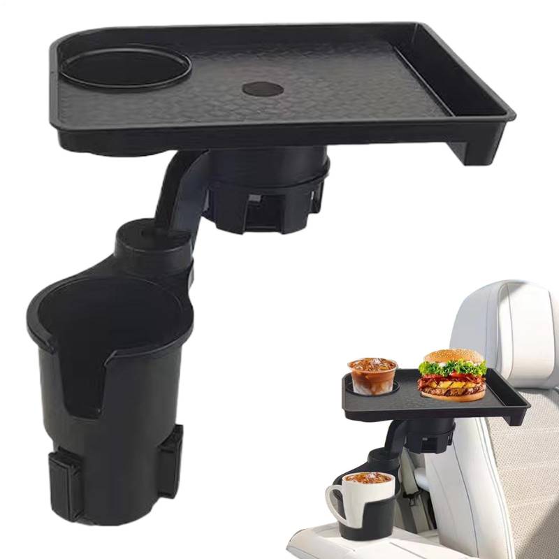 Getränkehalter Expander – Auto Speiseteller Tablett, Becherrahmen Auto | Multifunktionales Automotive Cup Attachable Tray mit verstärktem Strukturdesign, Wasserbecher Position Innenschale Lagerung für von Mbiyhgta