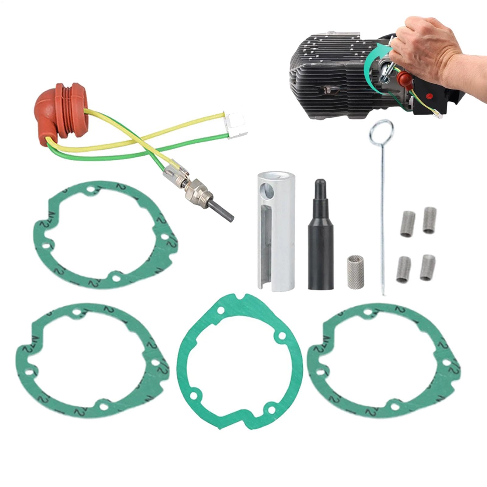 Mbiyhgta Pièces de réparation de chauffage de Voiture, kit de réparation de Bougie de préchauffage de chauffage à air,Kit de pièces d'entretien Pour réchauffeur d'air | Accessoires de chauffage de von Mbiyhgta