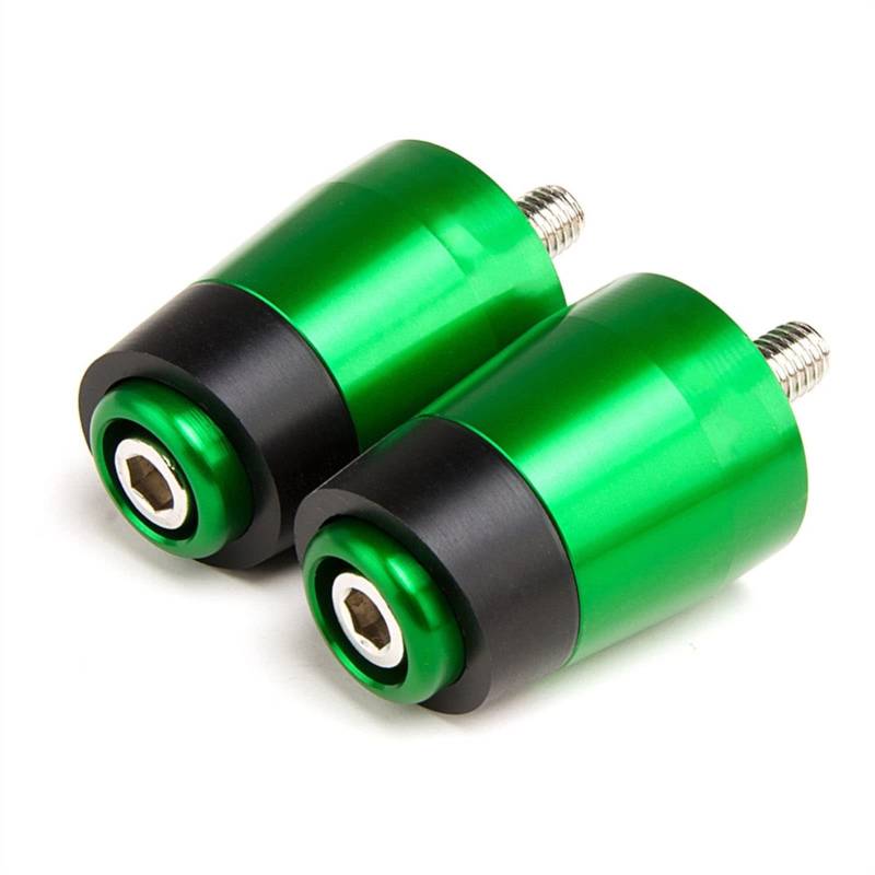 Für Kawasaki ZX-14R ZZR1400 ZX14R ZZR 1400 Für Ninja Motorrad CNC Street Bike Lenkergriffe Bar End Plugs Armaturen (Color : Green) von McKona