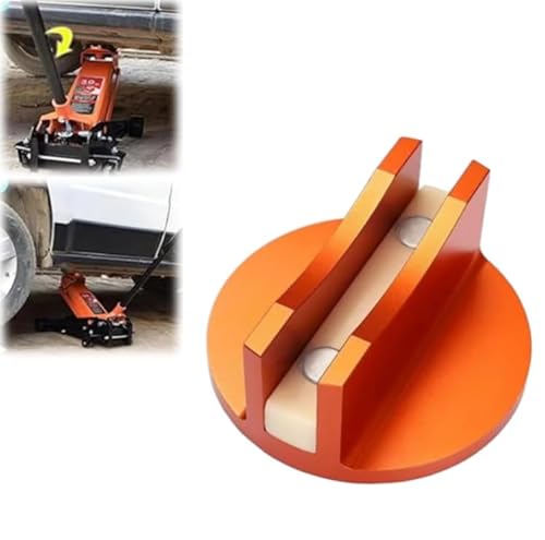 Universeller magnetischer Rahmenschienenschutz, Quetschschweißadapter, Wagenheberpolster für Wagenheber,magnetischer Rahmenschienenschutz für Auto, Wagenheber-Klemmschweißadapter (Orange) von Mciluyaiio