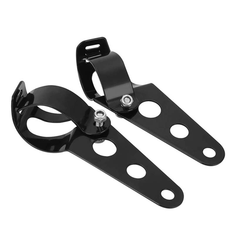 Mdurian Universal Motorrad Scheinwerfer Halterung Halterung Halterung 31mm-39mm Schwarz von Mdurian