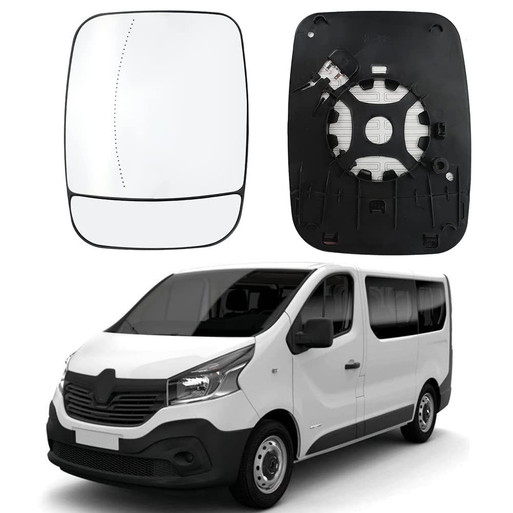 Außenspiegel Glas Für Opel Vivaro B 2014 2015 2016 2017 2018 2019. Links Rechts Rückansicht Beheizter (Weiss),Left von MeFfee