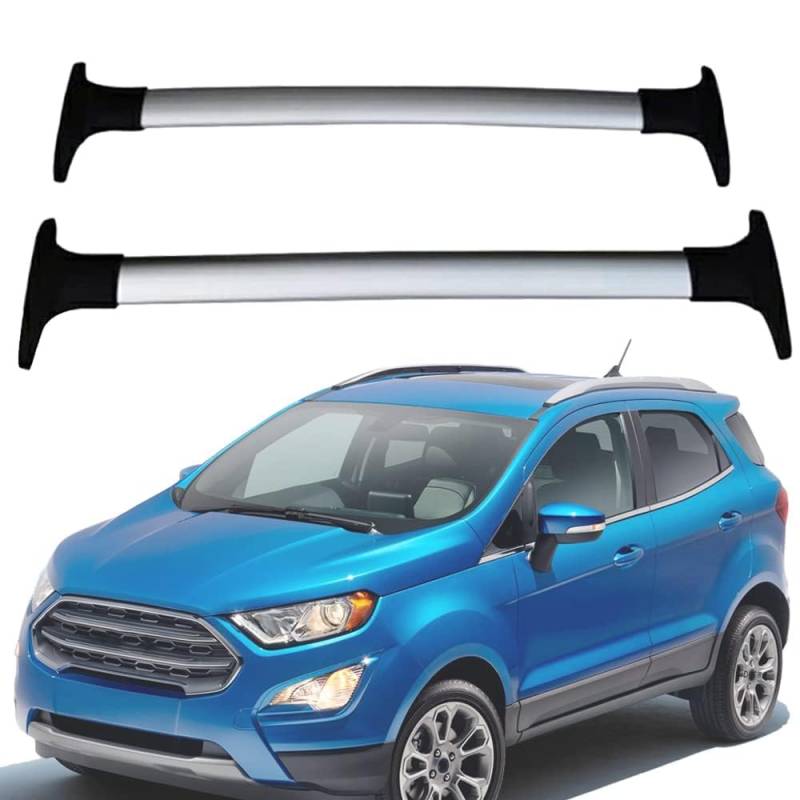 Dachträger-Querstangen Dachträger Dachgepäckträger für Ford Ecosport 2013 2014 2015 2016 2017 2018 2019 2020 Dachträger aus Aluminium 2 Stücke von MEFFEE