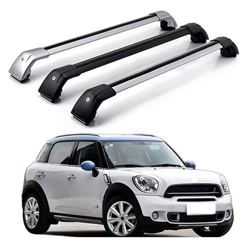 Dachträger-Querstangen Dachträger-Set Dachträger aus Aluminium für Mi-NI Cooper Countryman R60 2011-2016 2 Stücke,Black von MeFfee