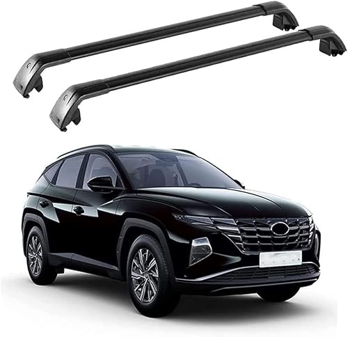 Dachträger-Querstangen Dachträger aus Aluminium für Hyundai New Tucson NX4 2021 2022 2 Stücke von MEFFEE