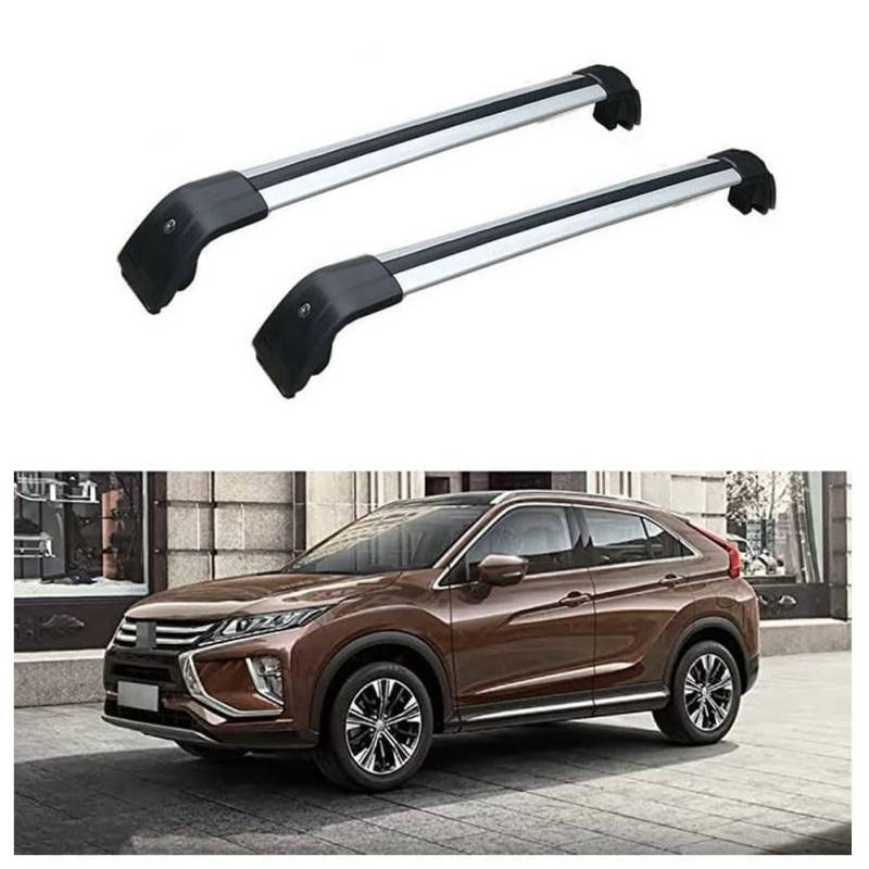 Dachträger-Querstangen Dachträger aus Aluminium für Mitsubishi Eclipse Cross 2018 2019 2020 2021 2022 2 Stücke,A von MeFfee