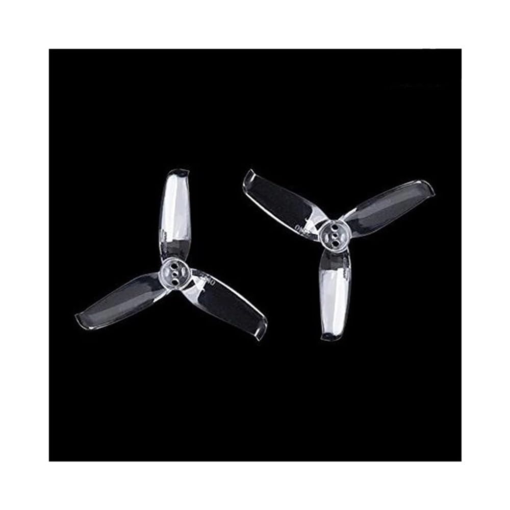 4 Pairs for 540 2,5x4 2,5 Zoll CW CCW 3 Propeller 1,5mm Montage Löcher 1105 1106 Racing Quadcopter(4 pairs Clear) von MeVCWF