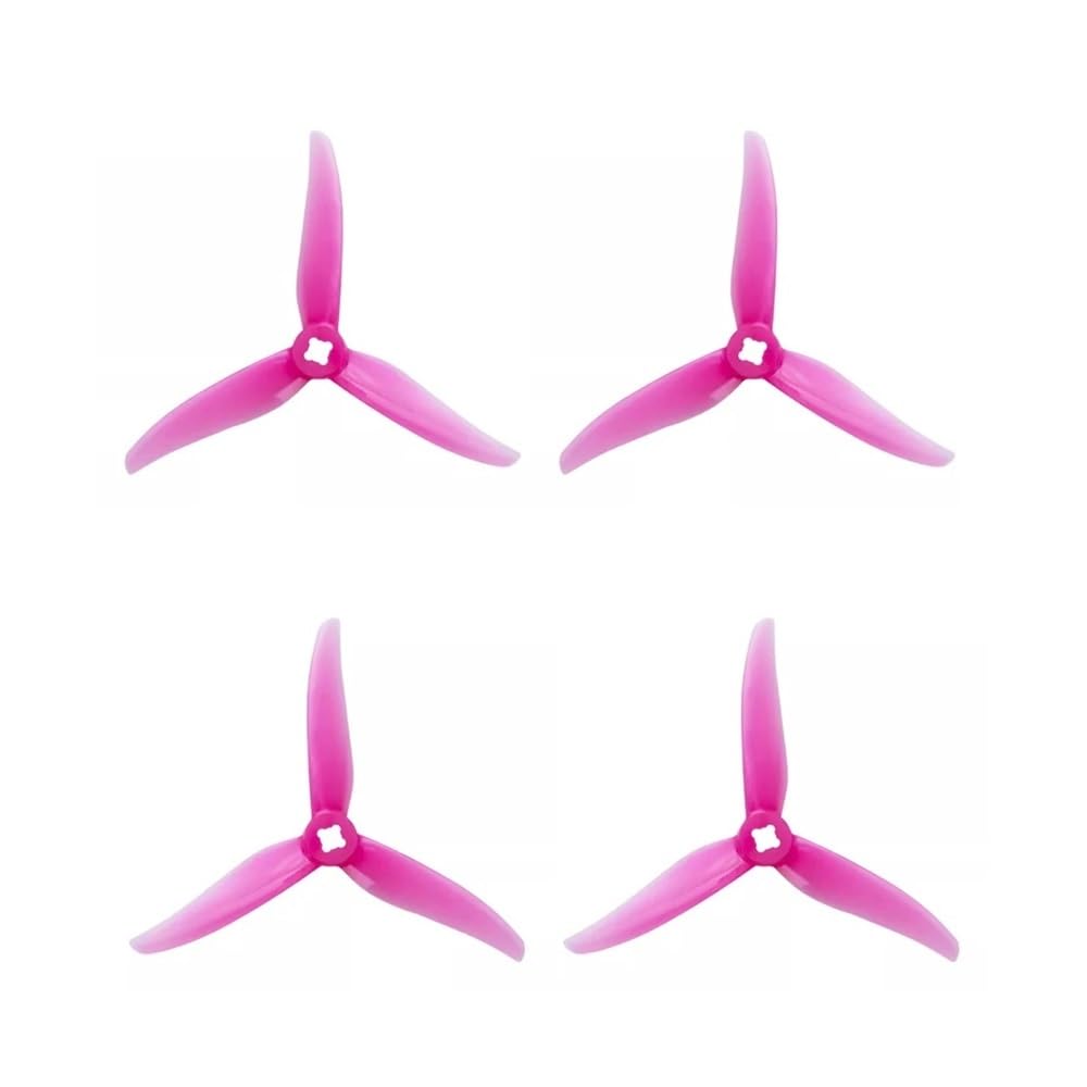 4023 4x2,3x3 4 Zoll for 3 Laufrad CW CCW Propeller 1,5mm 5mm Zubehör Zahnstocher Propeller Kompatibel Mit T Motor for Drone(2pairs 4023 Pink) von MeVCWF