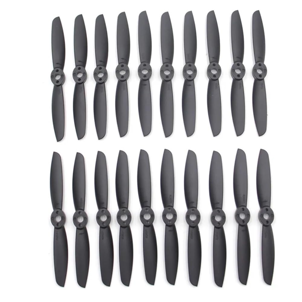 4045 4 Zoll for 4 x 4,5 2 Laufräder CW CCW selbstsichernde Flachkopfpropeller 5 mm Blende 1,8 g RC DIY(10Pairs 4045 Black) von MeVCWF