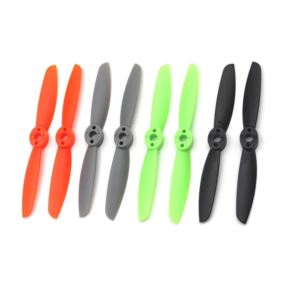 4045 4 Zoll for 4 x 4,5 2 Laufräder CW CCW selbstsichernde Flachkopfpropeller 5 mm Blende 1,8 g RC DIY(10Pairs 4045 Green) von MeVCWF