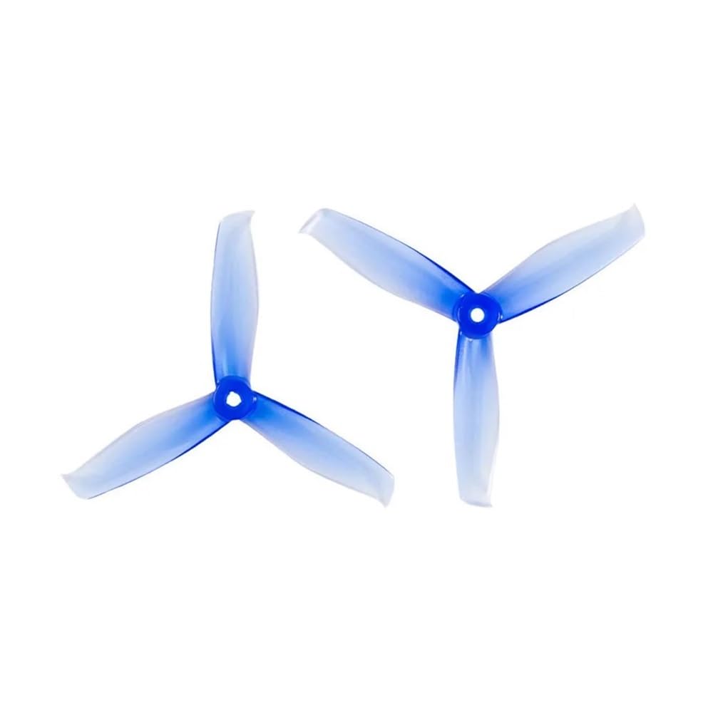 For 5055S 5,0x5,5 Zoll CW CCW 3 Laufrad Propeller Blau/rot/klar for 2205-2306 bürstenlosen Motor Rc Drone Teile(2pairs Blue) von MeVCWF