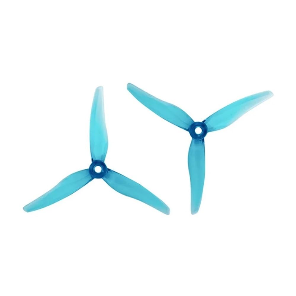 For 51466 V2 5 Zoll 3 Impeller CW CCW Propeller 2306 Brushless Motor RC FPV Multirotor Hubschrauber Racing Drone(2pairs Blue V2) von MeVCWF