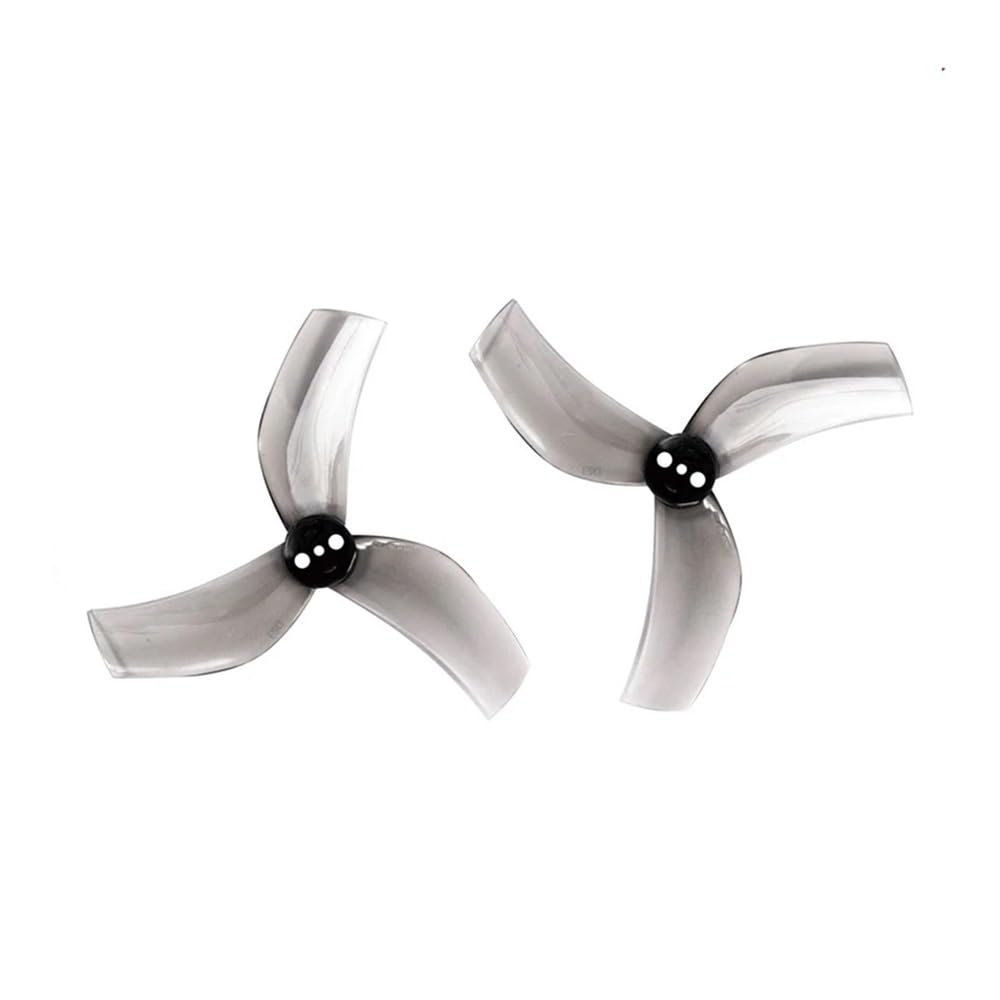 For D63 3 Impeller 2,5 Zoll CW CCW Propeller Gefasste 63mm 1,5mm Welle 1,4g RC FPV Racing Freestyle Zahnstocher Drone(4pairs D63-3 Gray) von MeVCWF