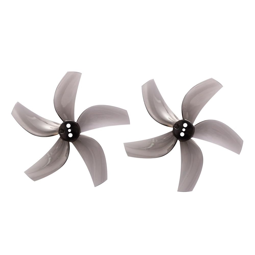 For D63-5 2,5 Zoll 5 Impeller PC Propeller 1,5 Mm 95XV3 Propeller Impeller RC FPV Racing 2,5 Zoll Drone 4 Paare/8 Stück(Gray) von MeVCWF