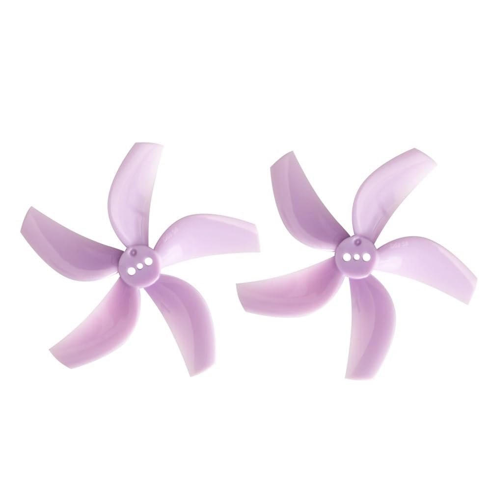 For D63-5 2,5 Zoll 5 Impeller PC Propeller 1,5 Mm 95XV3 Propeller Impeller RC FPV Racing 2,5 Zoll Drone 4 Paare/8 Stück(Purple) von MeVCWF