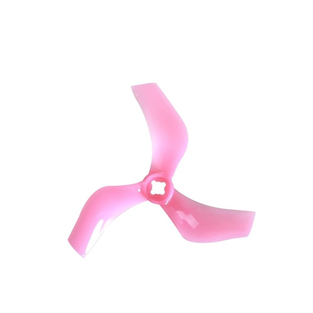 For D75 75 mm 3 Impeller CW CCW Propeller, RC 3 Zoll Zahnstocher 1408 1507 Bürstenloser Motor Freestyle Racing Drone(2pairs 75-3 Pink) von MeVCWF