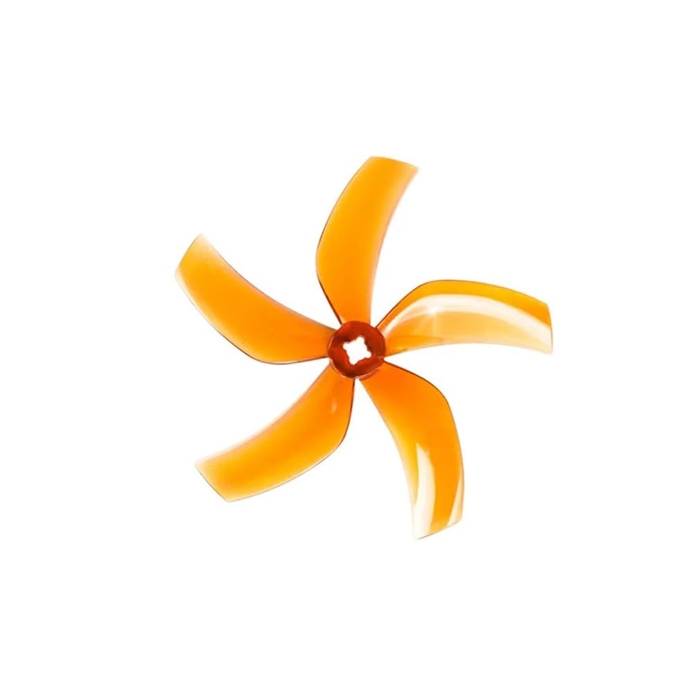 For D90 90mm 5 Laufrad Propeller FPV 3,5 Zoll Freestyle Zahnstocher Racing Drone Teile(2pairs D90-5 Orange) von MeVCWF